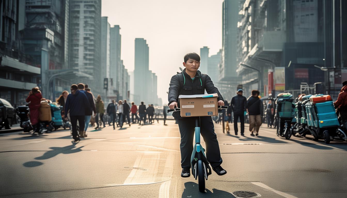 刚高考完的07年大男孩为何不悠闲度假期？竟扎进车流送外卖
